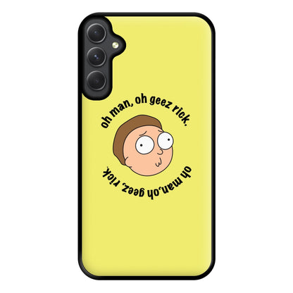 Oh man, oh geez Rick - RAM Phone Case for Galaxy A14