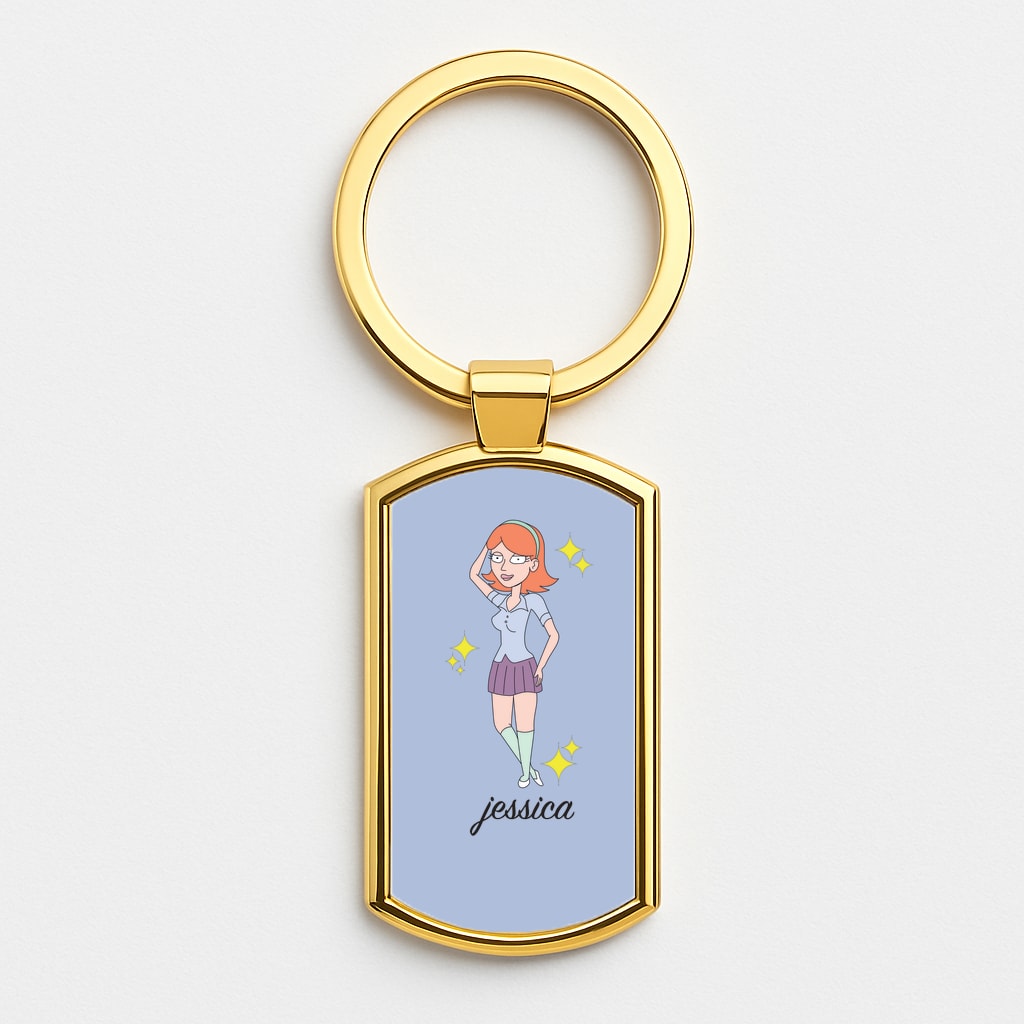 Jessica - RAM Gold Keyring