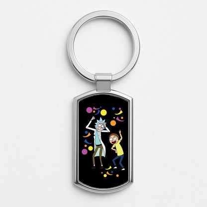 R&M Dancing Silver Keyring