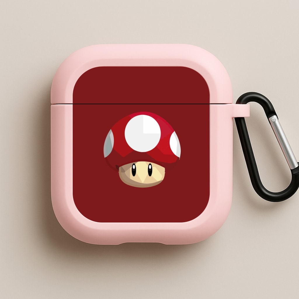 Toad - Mario Pink AirPods Case