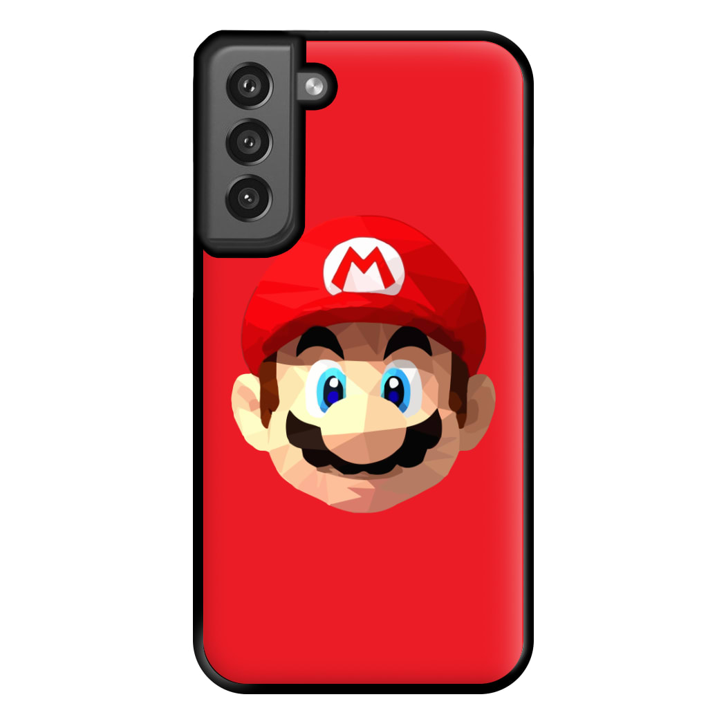 Mario Face - Mario Phone Case for Galaxy S21FE