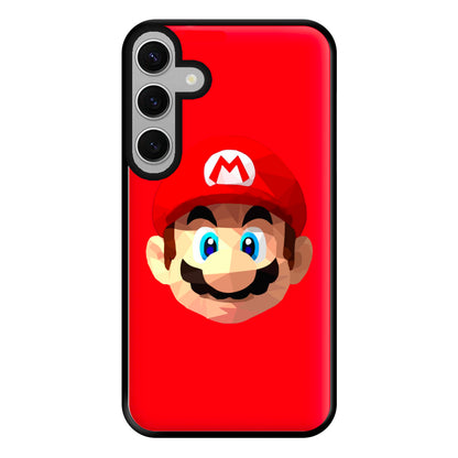 Mario Face - Mario Phone Case for Galaxy S24FE