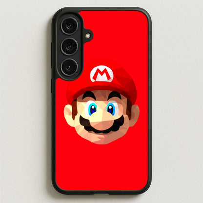 Mario Face - Mario Phone Case for Galaxy S25FE