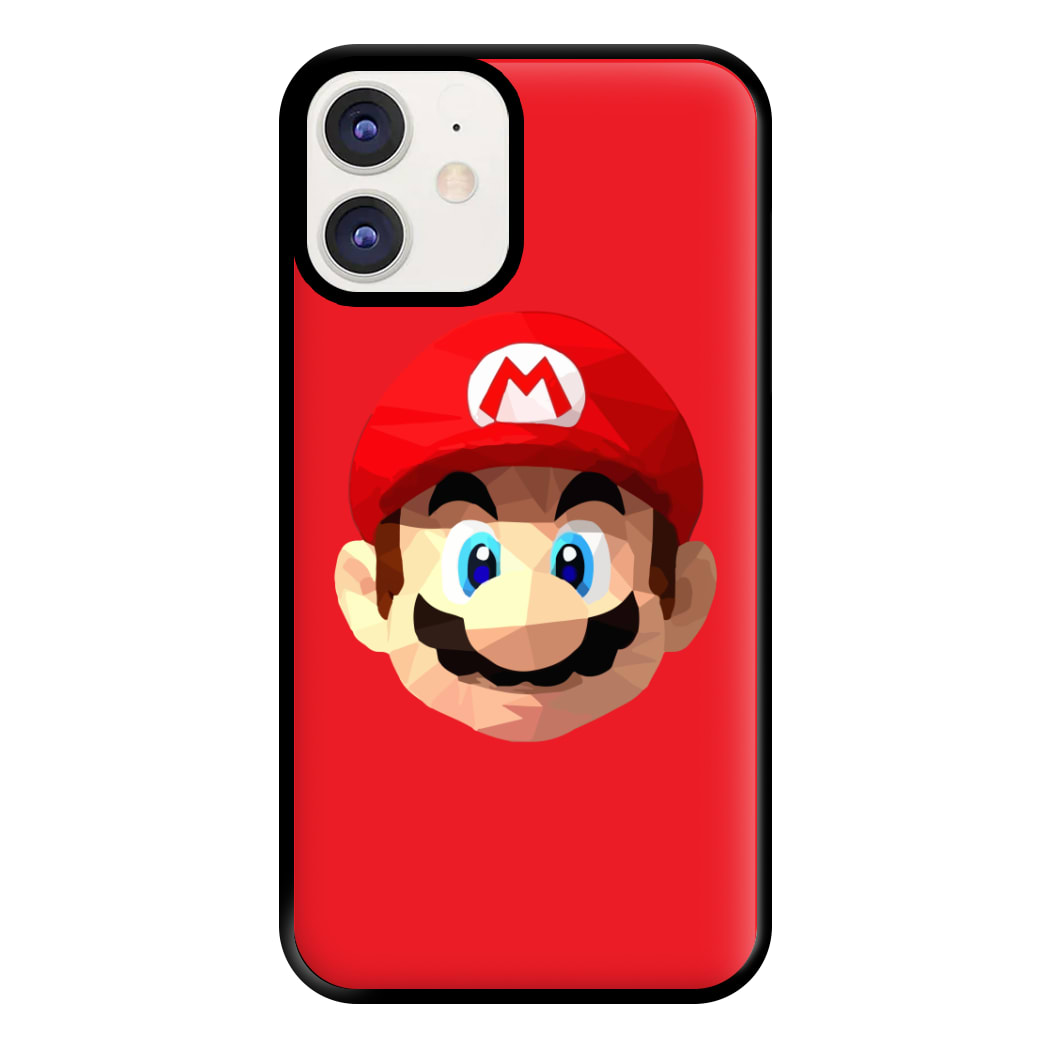 Mario Face - Mario Phone Case for iPhone 12 / 12 Pro