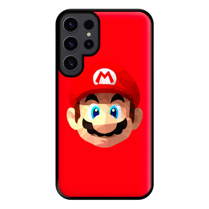 Mario Face - Mario Phone Case for Galaxy S23 Ultra