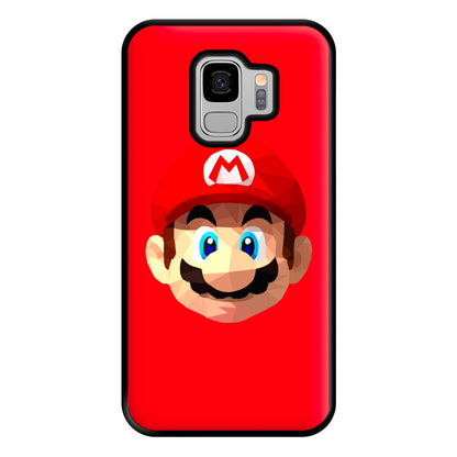 Mario Face - Mario Phone Case for Galaxy S9 Plus