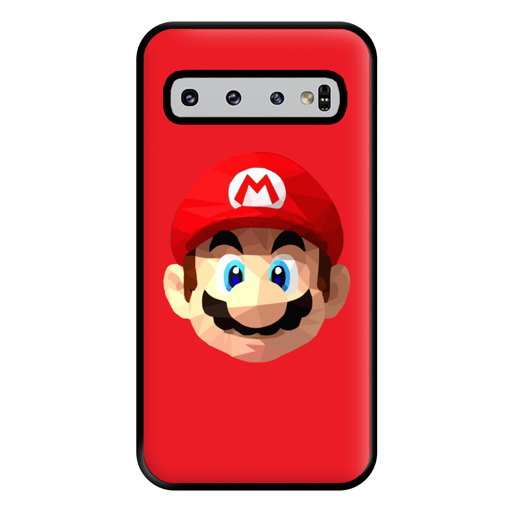 Mario Face - Mario Phone Case for Galaxy S10 Plus