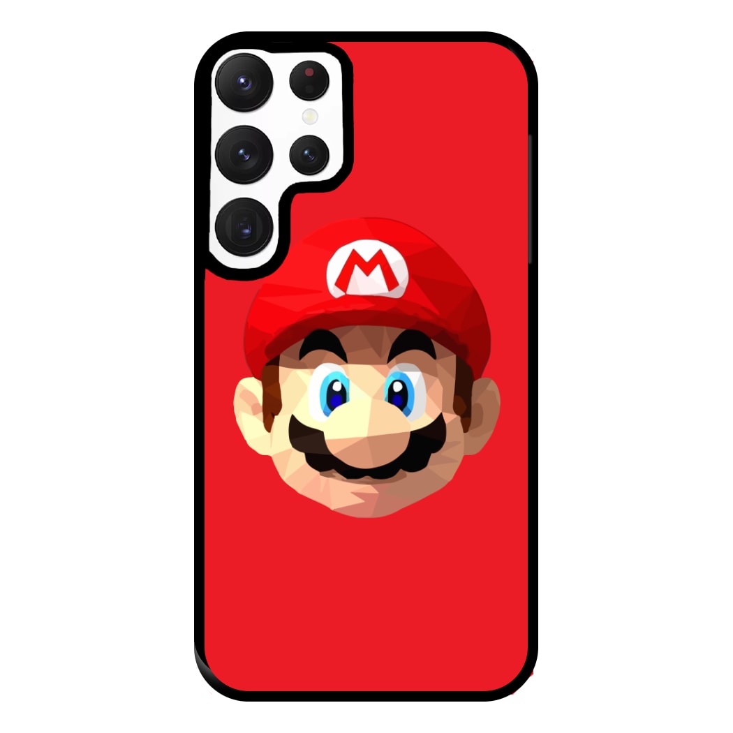 Mario Face - Mario Phone Case for Galaxy S22 Ultra