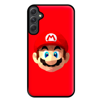 Mario Face - Mario Phone Case for Galaxy A54