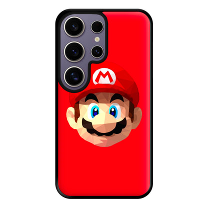 Mario Face - Mario Phone Case for Galaxy S25 Ultra