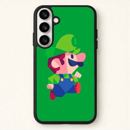 Running Luigi - Mario Phone Case for Galaxy S26
