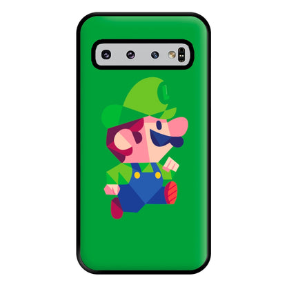 Running Luigi - Mario Phone Case for Galaxy S10 Plus