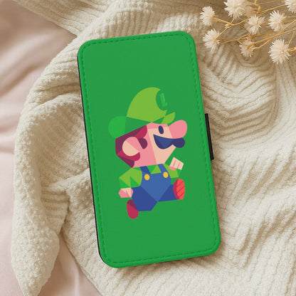 Running Luigi - Mario Wallet Phone Case