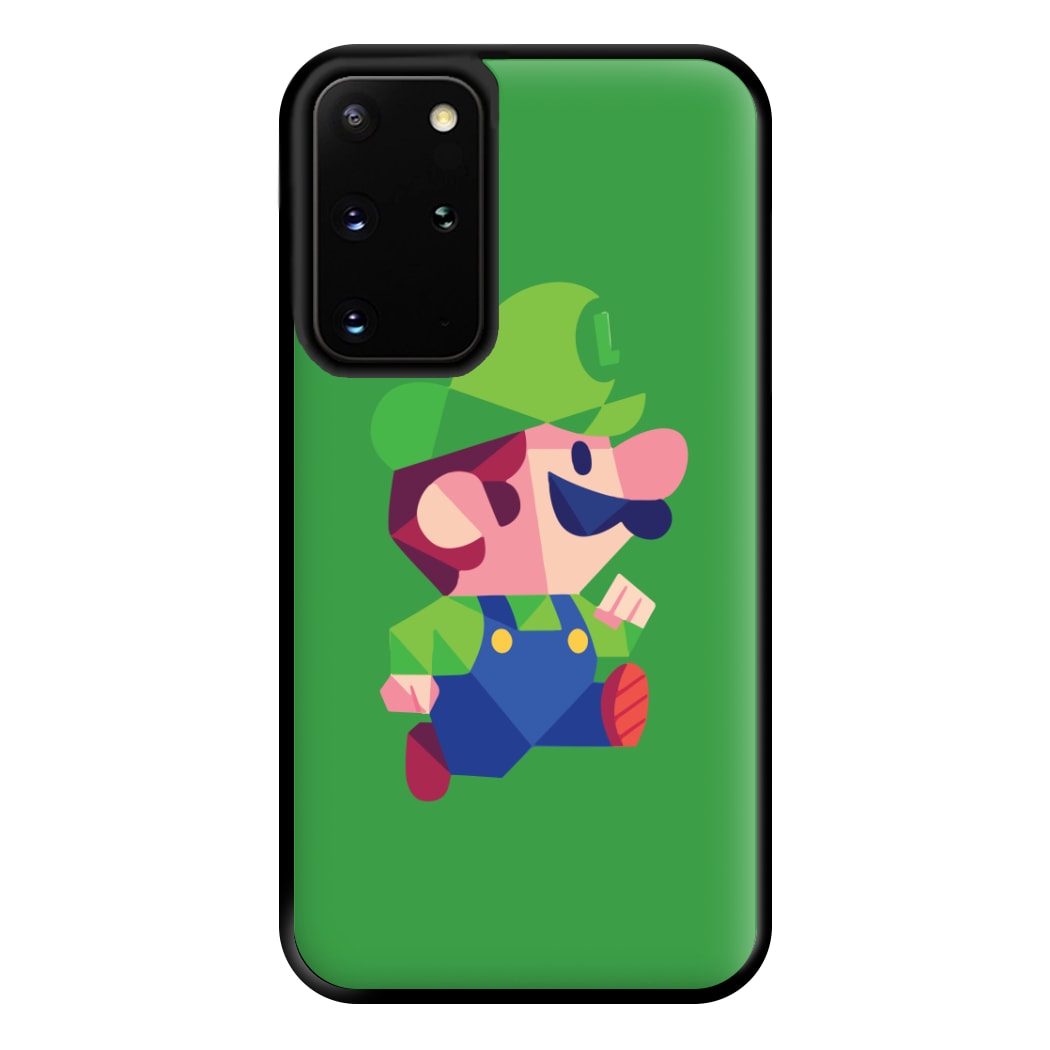 Running Luigi - Mario Phone Case for Galaxy S20 Plus