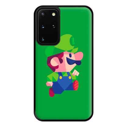 Running Luigi - Mario Phone Case for Galaxy S20 Plus