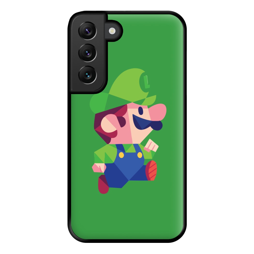 Running Luigi - Mario Phone Case for Galaxy S22 Plus