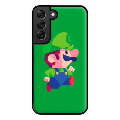 Running Luigi - Mario Phone Case for Galaxy S22 Plus