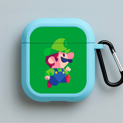 Running Luigi - Mario Blue AirPods Case
