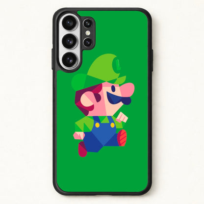 Running Luigi - Mario Phone Case for Galaxy S26 Ultra