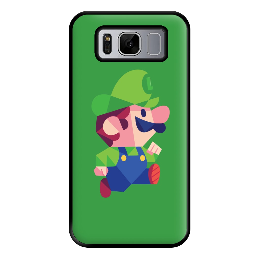 Running Luigi - Mario Phone Case for Galaxy S8 Plus