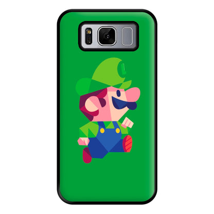 Running Luigi - Mario Phone Case for Galaxy S8 Plus