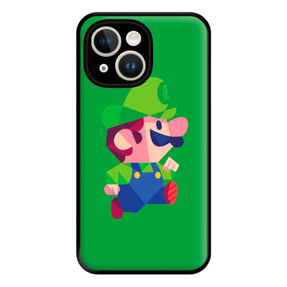 Running Luigi - Mario Phone Case for iPhone 14 Plus