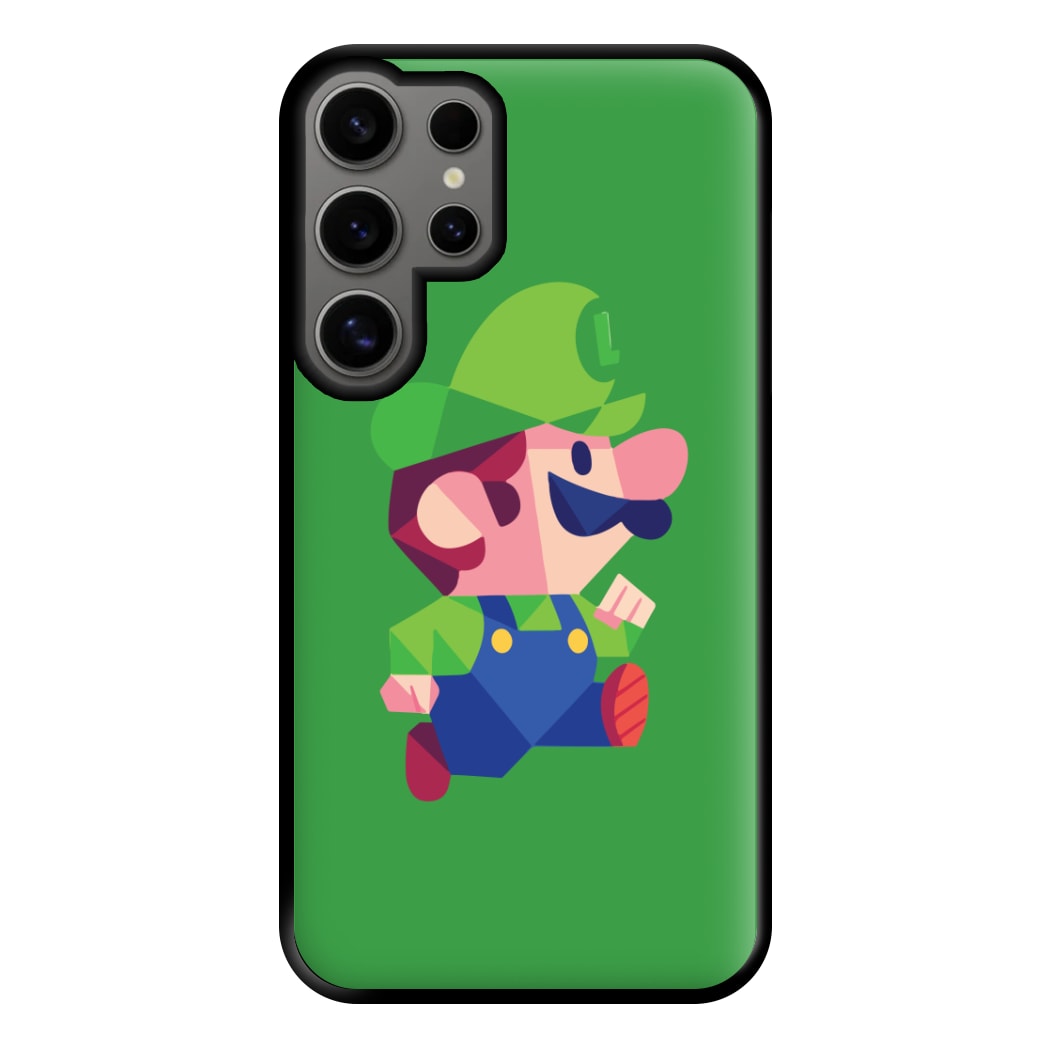 Running Luigi - Mario Phone Case for Galaxy S24 Ultra