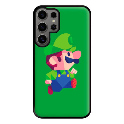 Running Luigi - Mario Phone Case for Galaxy S24 Ultra