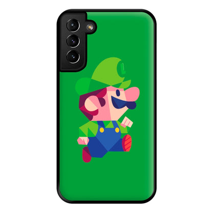 Running Luigi - Mario Phone Case for Galaxy S21 Plus