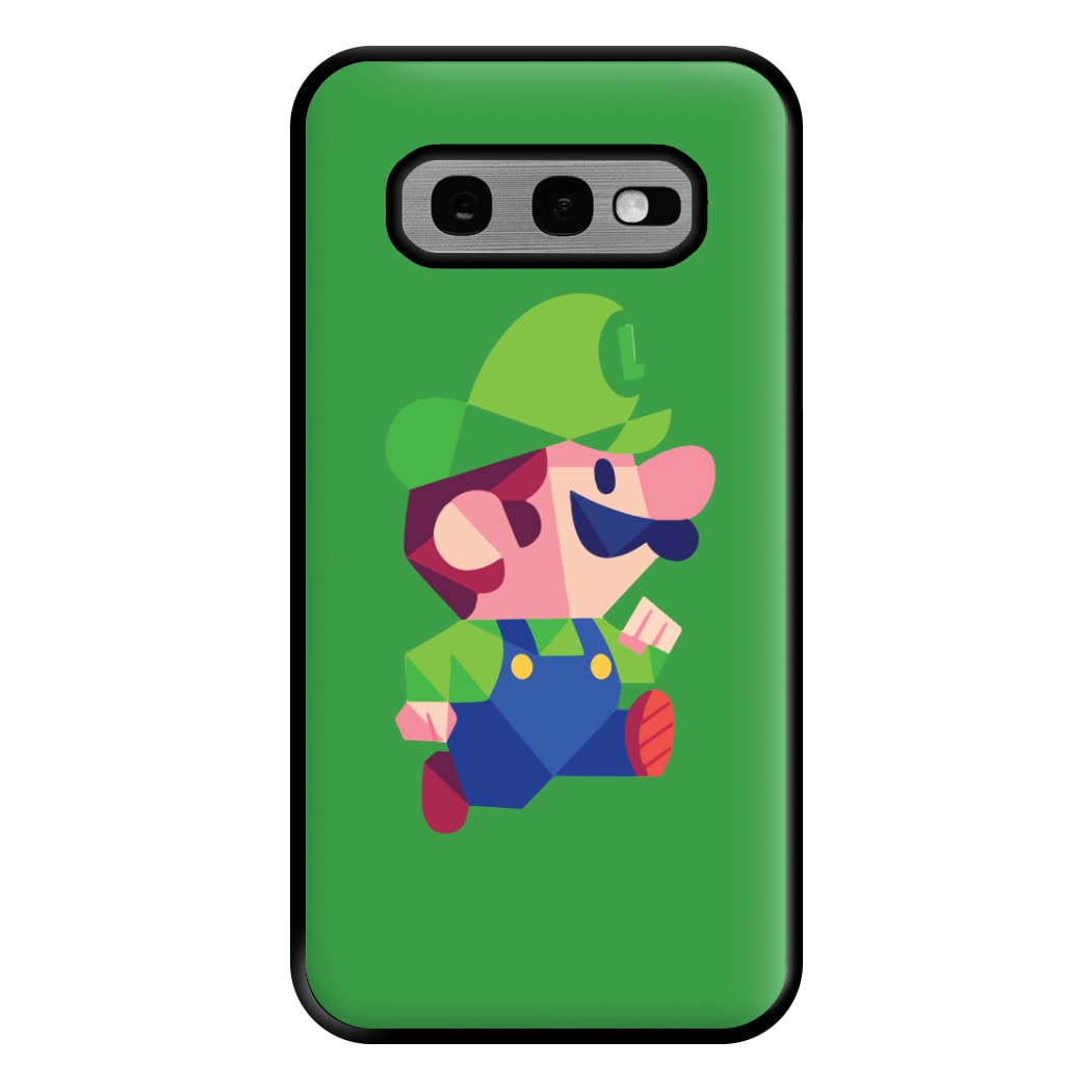 Running Luigi - Mario Phone Case for Galaxy S10e