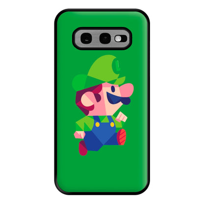 Running Luigi - Mario Phone Case for Galaxy S10e