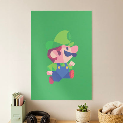 Running Luigi - Mario Poster