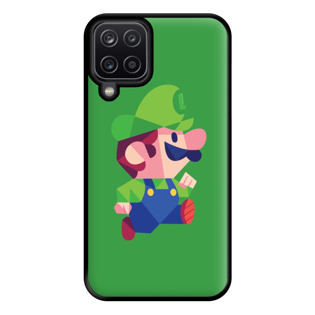 Running Luigi - Mario Phone Case for Galaxy A12