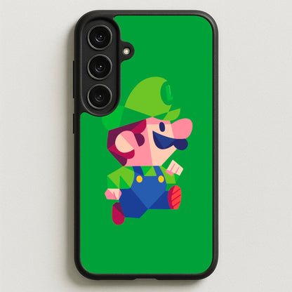 Running Luigi - Mario Phone Case for Galaxy S25FE
