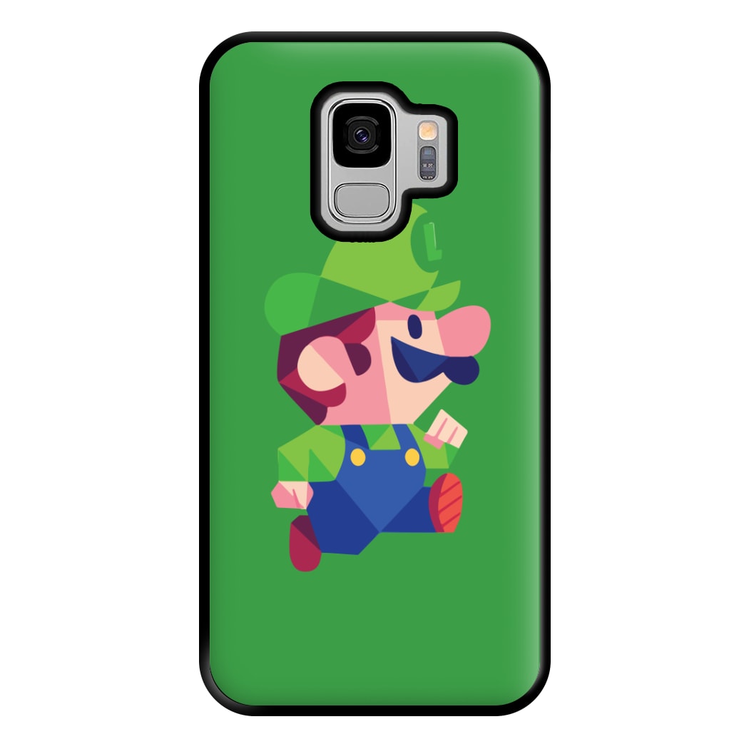 Running Luigi - Mario Phone Case for Galaxy S9 Plus