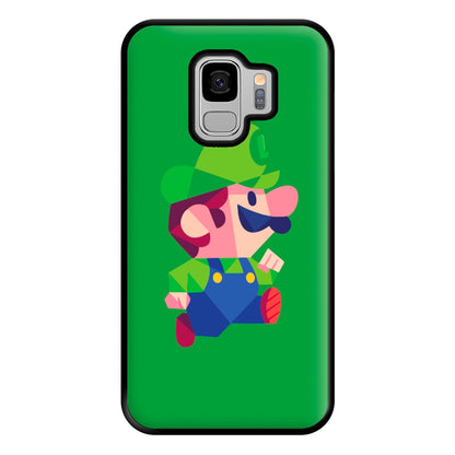 Running Luigi - Mario Phone Case for Galaxy S9 Plus