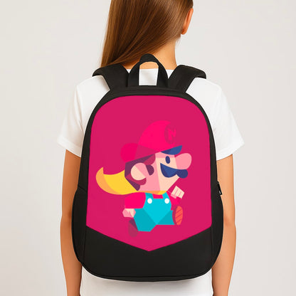 Running Mario - Mario Large School Bag