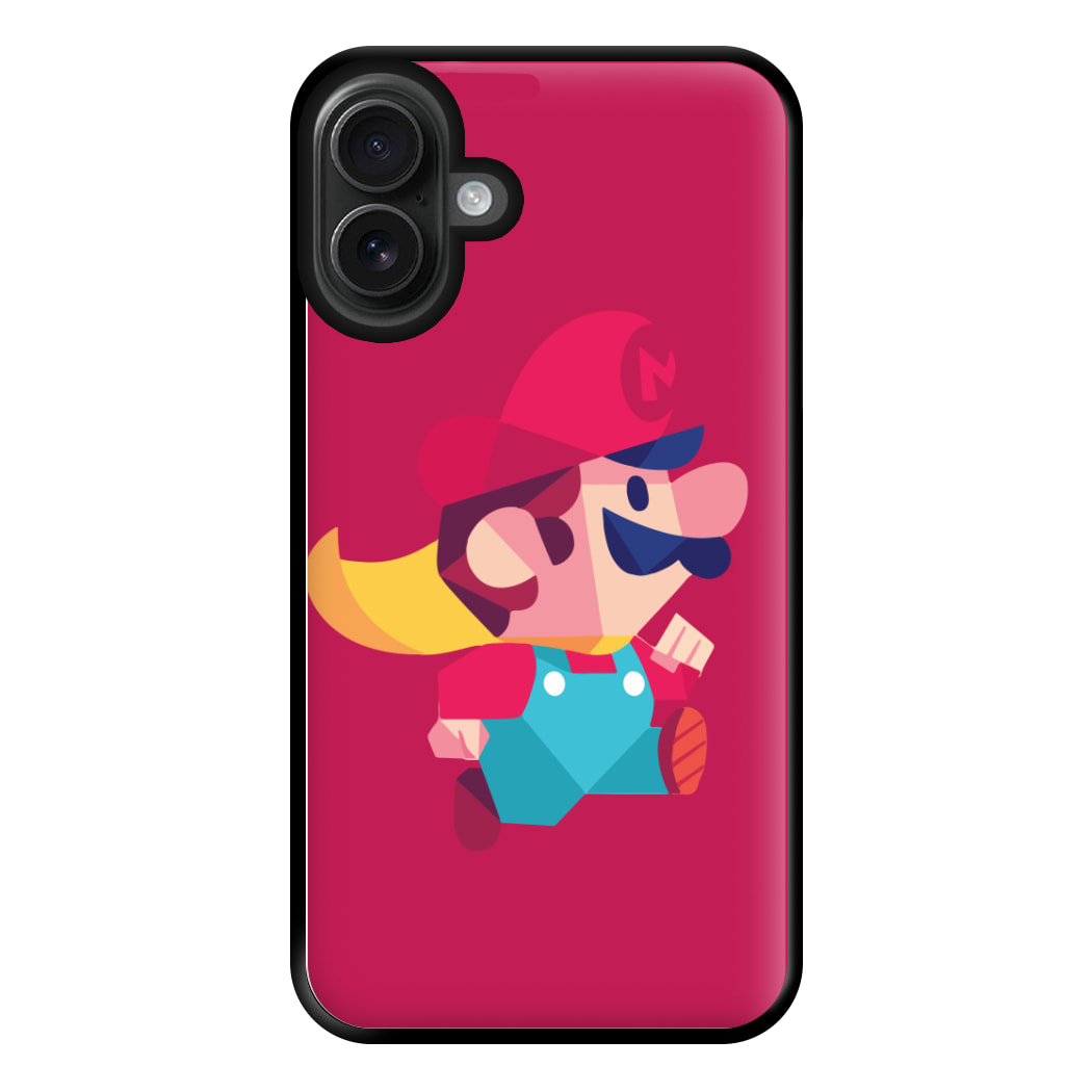 Running Mario - Mario Phone Case for iPhone 16 Plus