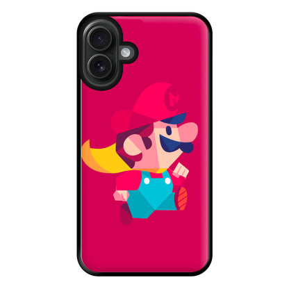 Running Mario - Mario Phone Case for iPhone 16 Plus