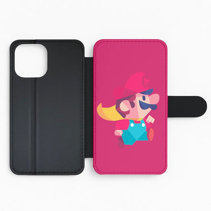 Running Mario - Mario Flip Phone Case