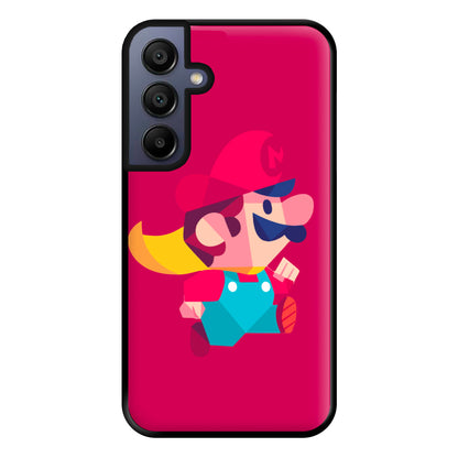 Running Mario - Mario Phone Case for Galaxy A15