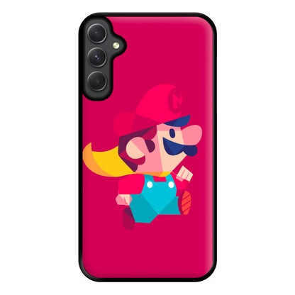 Running Mario - Mario Phone Case for Galaxy A14