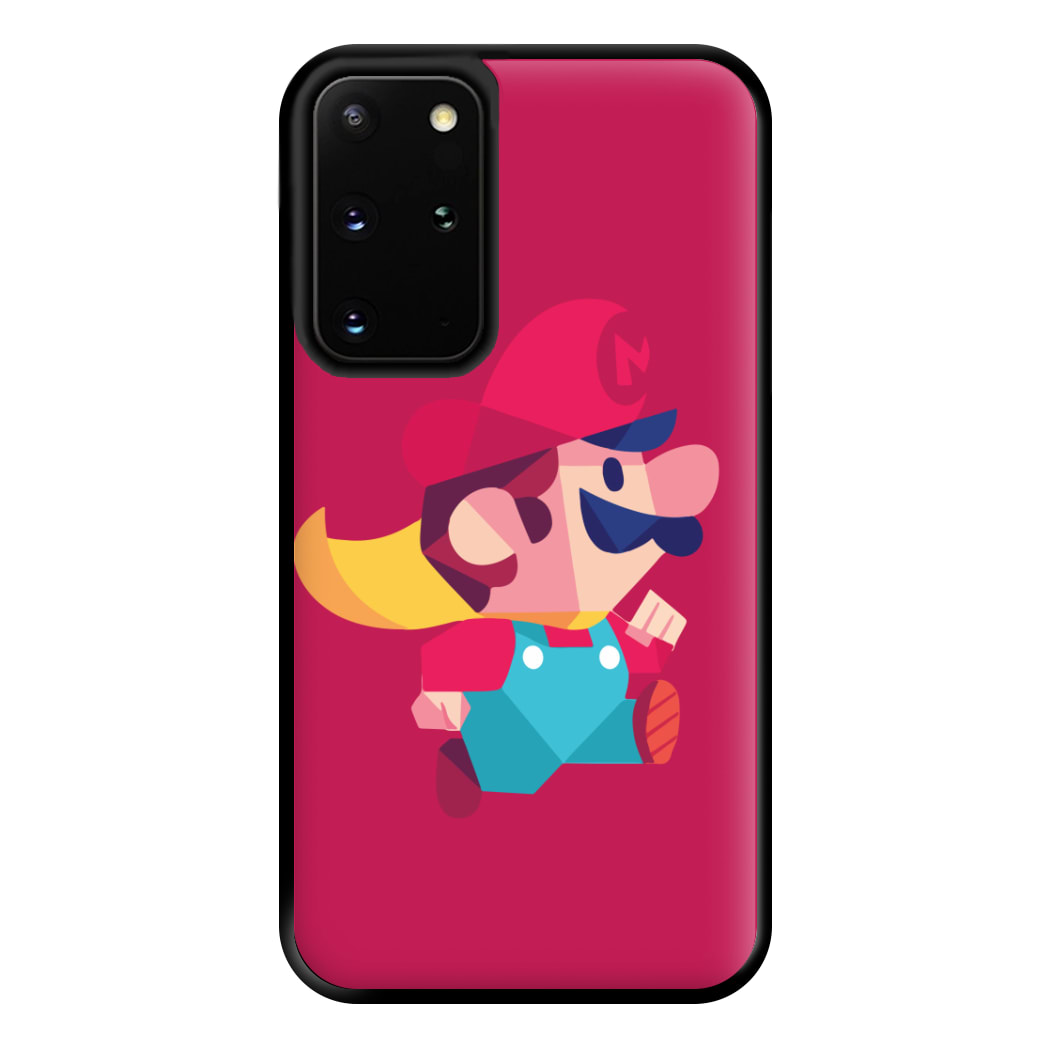 Running Mario - Mario Phone Case for Galaxy S20 Plus