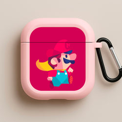 Running Mario - Mario Pink AirPods Case