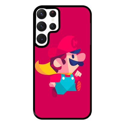 Running Mario - Mario Phone Case for Galaxy S22 Ultra