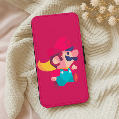 Running Mario - Mario Wallet Phone Case