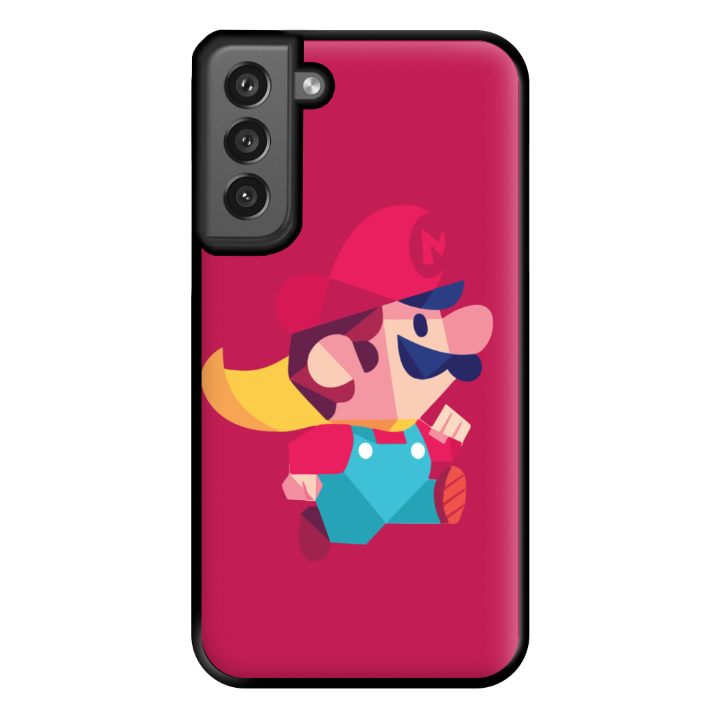 Running Mario - Mario Phone Case for Galaxy S21FE