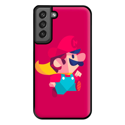 Running Mario - Mario Phone Case for Galaxy S21FE