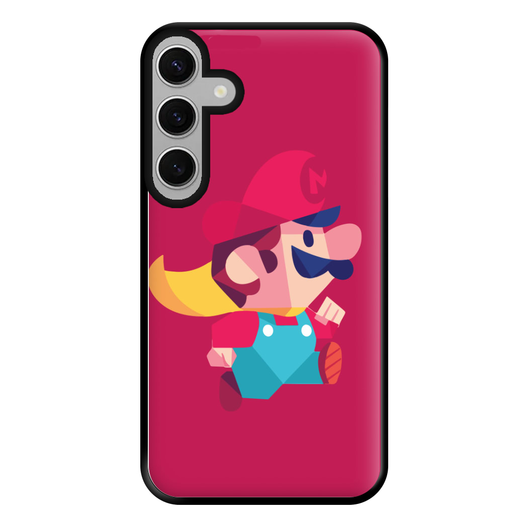 Running Mario - Mario Phone Case for Galaxy S24FE