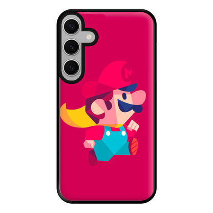 Running Mario - Mario Phone Case for Galaxy S24FE